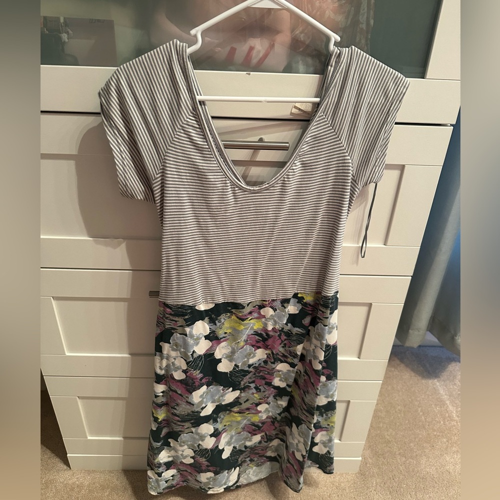 Pact fit and flare mini dress